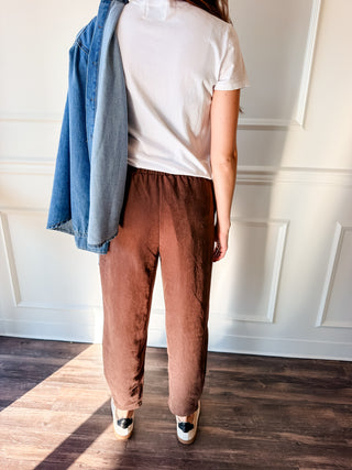 Palmer Chocolate Barrel Pants