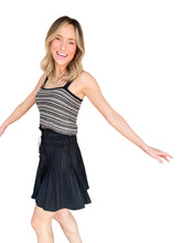 Lucia Black Pleat Skirt