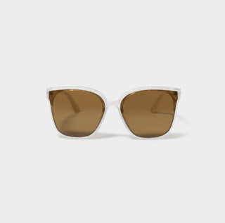 Savannah Sunglasses in White Marble by Katie Loxton