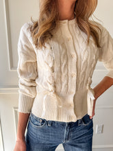 Saidee Cream Sweater Cardigan by Steve Madden