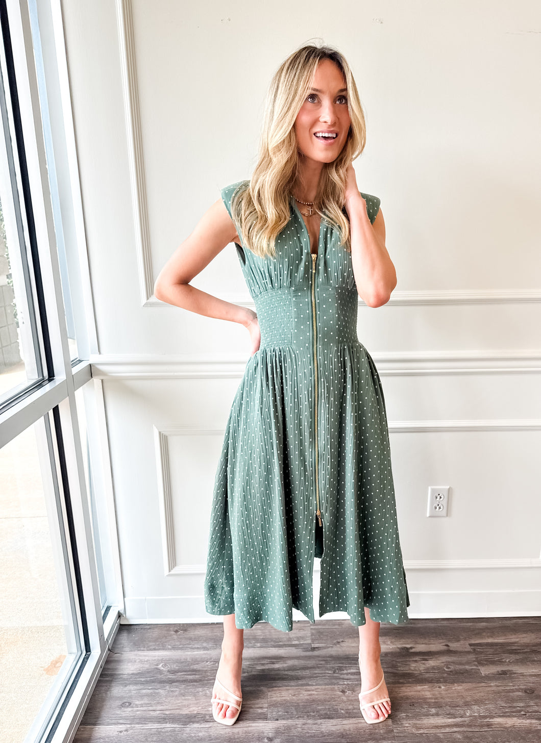Sage Lane Polka Dot Dress by Reset by Jane