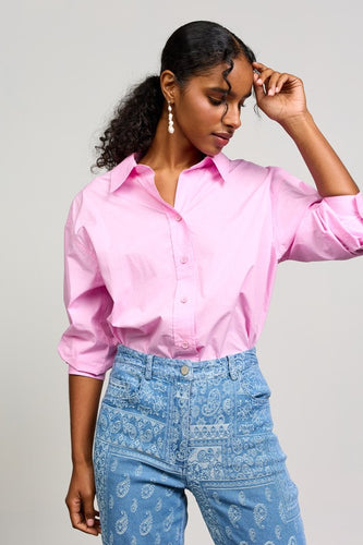 Classically Cute Button Up in Cotton Candy