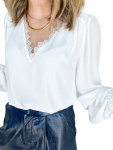 So Much Allure White Lace Blouse