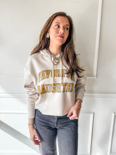 Cropped Collegiate Hoodie by Favorite Daughter