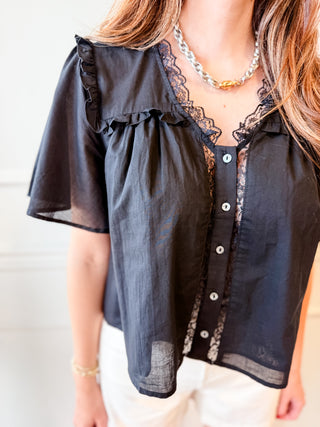 The Midnight Lace Blouse