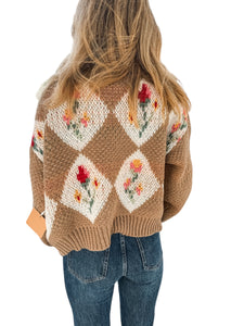 Bridget Floral Pattern Cardigan