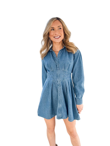 Aria Denim Dress by Steve Madden