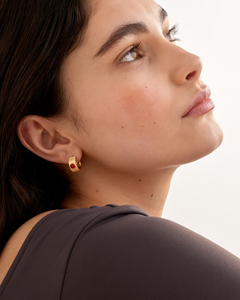 Birthstone Hoop Earring