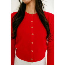 Celeste Heart Button Cardigan by Lucy Paris