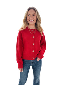 Lucy Red Cardigan