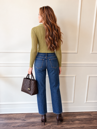 Lejla Polo Sweater – Green by Lucy Paris