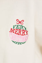 Very Merry Christmas Embroidered Sweater