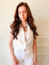 Current Air Coastal Layered Blouse-White