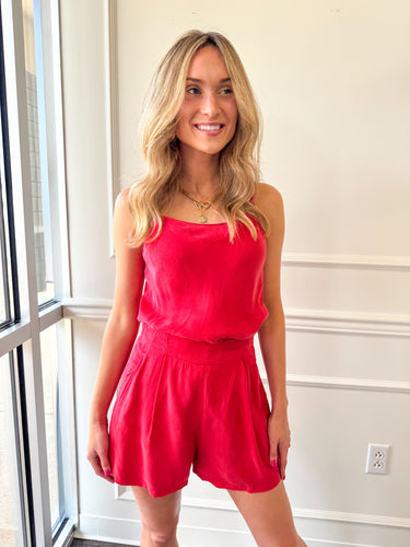 Red, Set, Go Shorts by Reset by Jane
