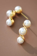 Tri Pearl Hoops