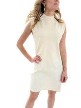 Isabel Ivory Sleeveless Sweater Dress