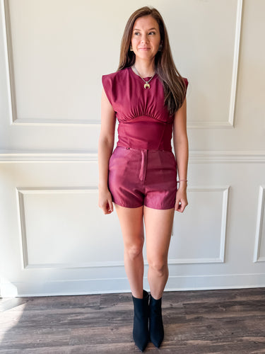 Nightcap Shorts in Plum