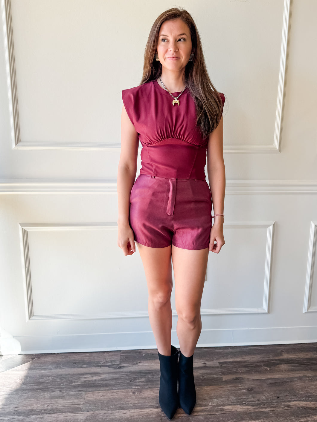 Nightcap Shorts in Plum