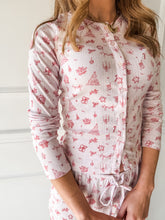 Merry Mornings PJ Set Holly Red and Pink