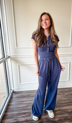 Laidback Luxe Navy Lounge Set