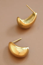 Gold Cresent Studs