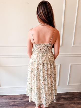Wildflower Garden Midi Dress