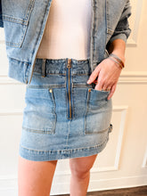 Habitual Match Made Denim Skirt