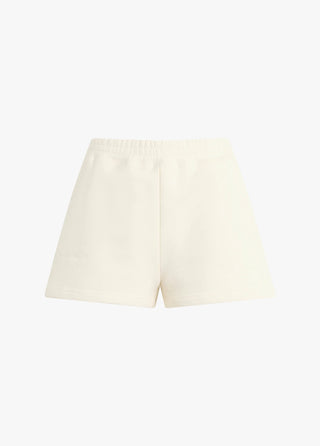 The Favorite Daughter Embroidered Sweat Short in Gardenia