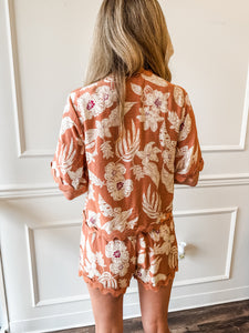 Karina Scalloped Tie Front Top by Adelyn Rae