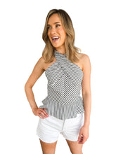 Kosta Stripe Crossover Top by Steve Madden