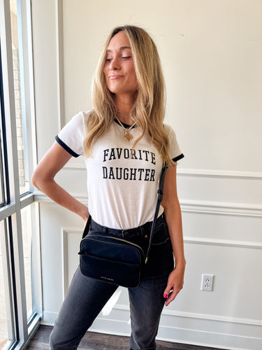 The Collegiate Ringer Tee by Favorite Daughter