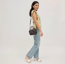 Selena Straw Crossbody Chocolate