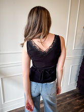 Midnight Lace Black Button Blouse
