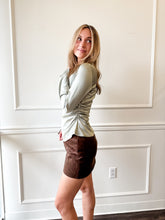 Evening Glow Sage Blouse
