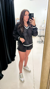 Varsity Black Short Set