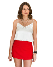 Firecracker Linen Red Skort