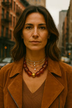 Pebbles Brown Beaded Necklace by Sahira