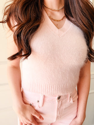 Pistola Maxine Sweater Vest in Blush