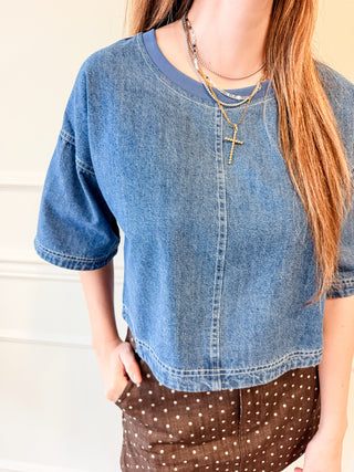 Blue Hour Denim Tee