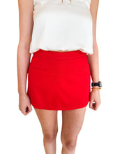 Firecracker Linen Red Skort