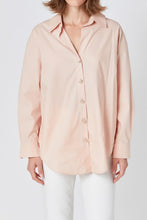 Rihanna Rhinestone Oversized Button Up