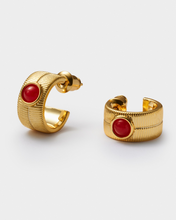 Birthstone Hoop Earring