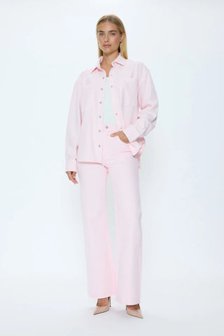 Pistola Elin Denim Shacket - Blush