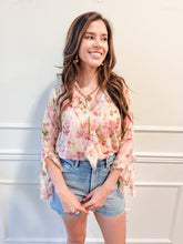 Liza Ruffle Floral Top by Lucy Paris