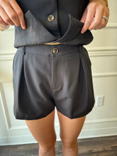 Power Play Black Vest + Shorts Set