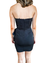 Cindy Black Bow Front Dress