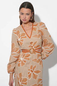 Joy Embroidered Cut Out Maxi by Adelyn Rae