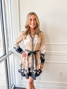 Harvest Haze Pattern Dress