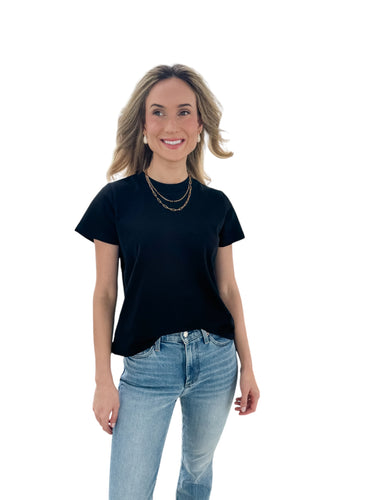 Lanie Basic Black Tee