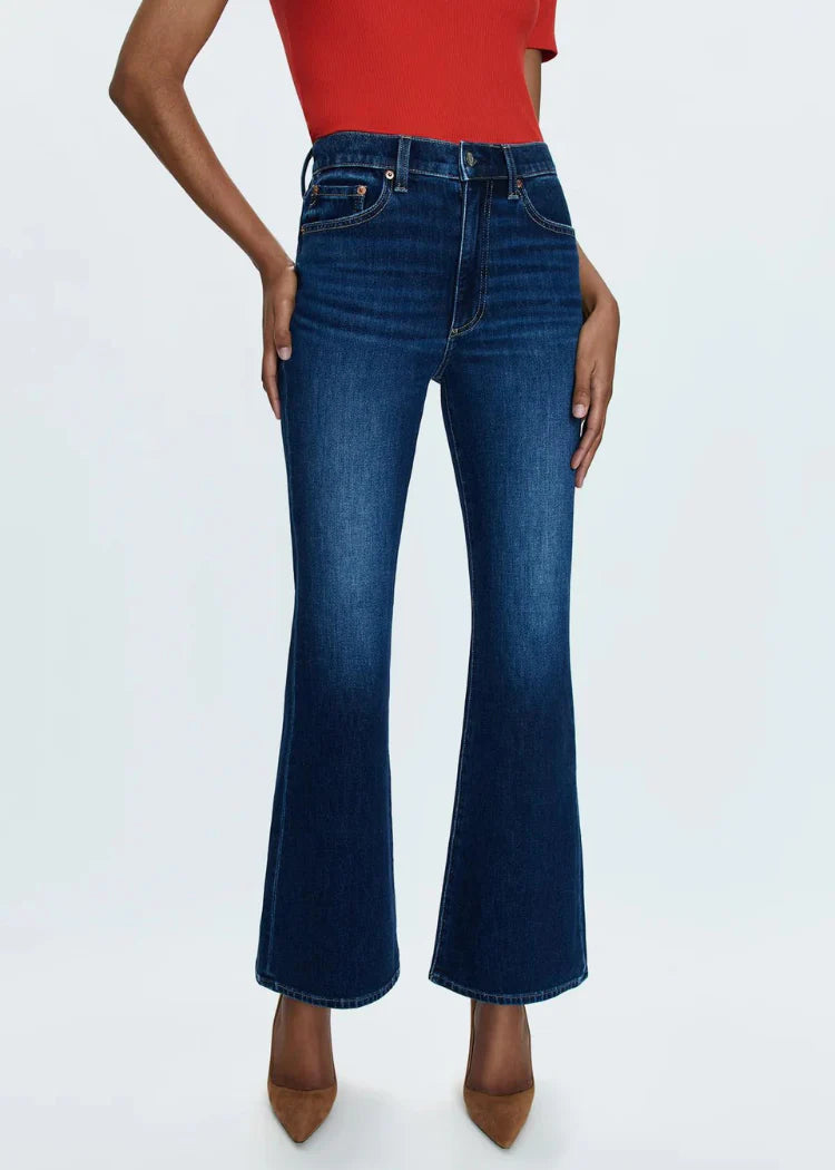 Lennon High Rise Crop Boot Jeans Greenwich by Pistola